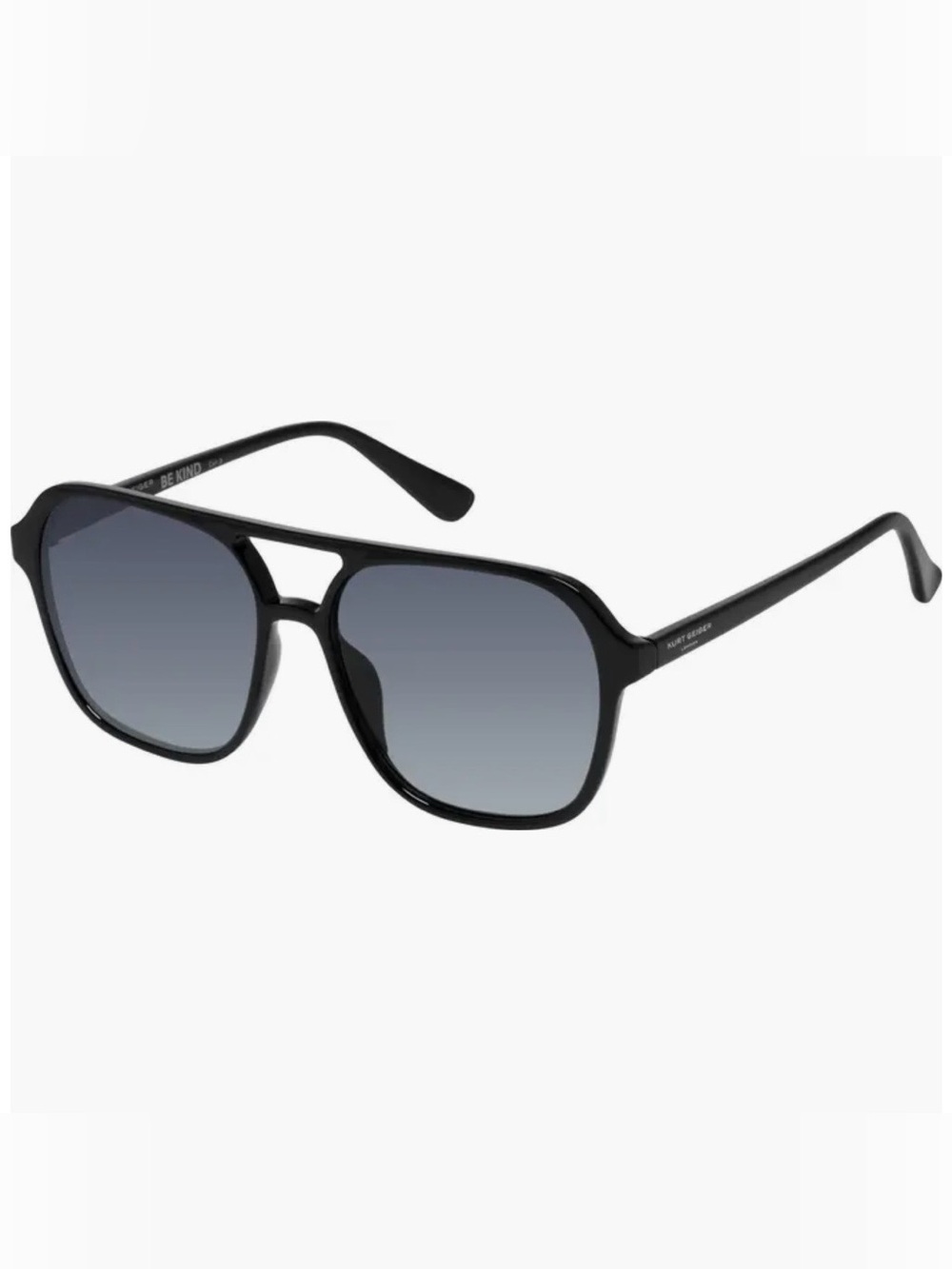 Kurt Geiger London Black 56mm Navigator Sunglasses - Picture 2 of 5